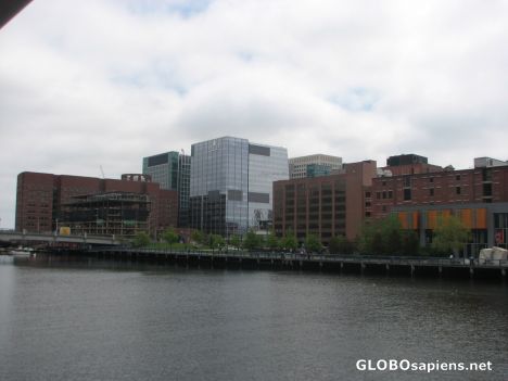 Postcard Boston Harbor Skyline