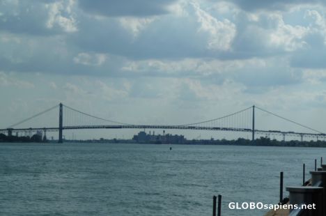 Postcard Detroit - Ambassador Bridge