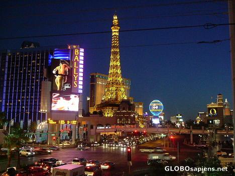 Postcard Bright lights, crazy city