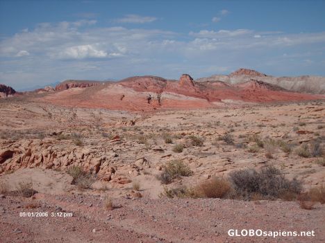Postcard Beautiful colors greet the eye at Valley Of Fire