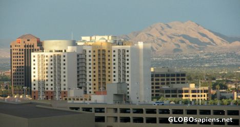 Postcard The Setting of Las Vegas