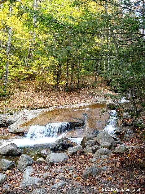 Postcard Hiking the Flume 3