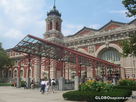 Postcard Ellis Island Main Entrance