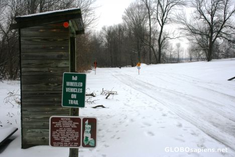 Postcard Snowmobile trail