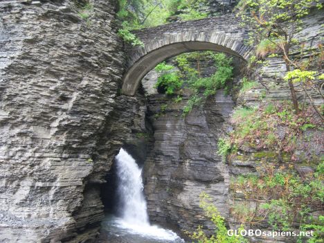Postcard Sentry Bridge at Watkins Glen