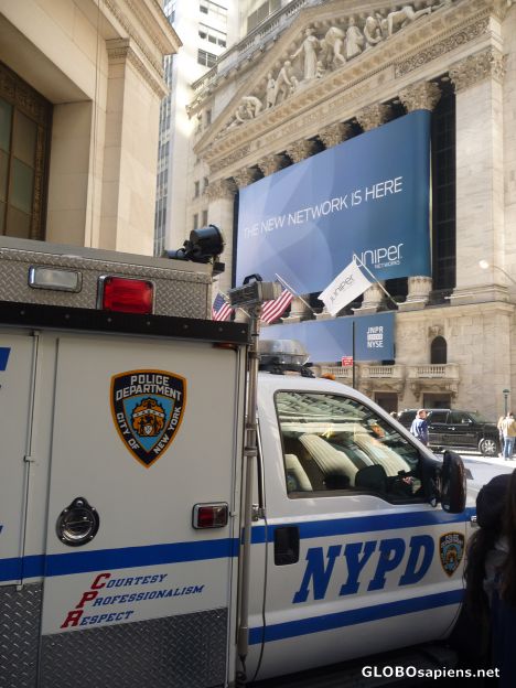 Postcard Watching over Wall Street