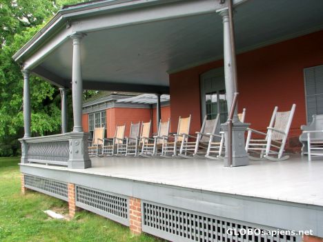 Postcard Sagamore Hill - The Famous Veranda