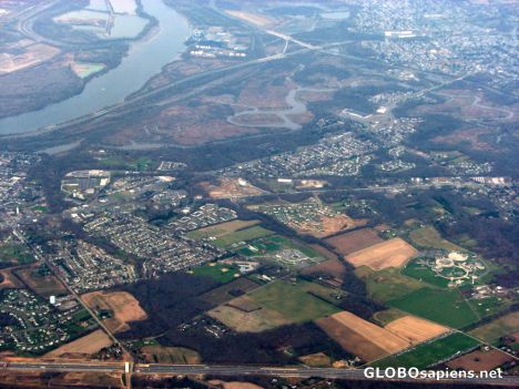 Postcard New Jersey Approach - Bordentown