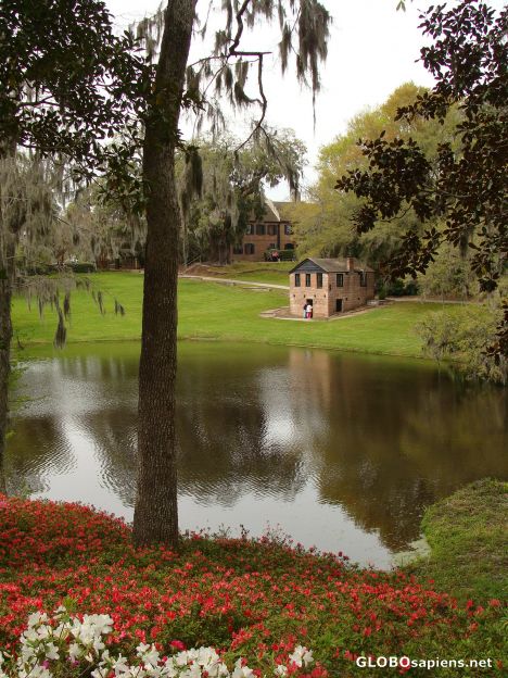 Postcard The Spring House and Plantation Chapel