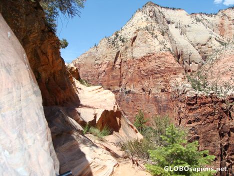 Postcard Hiking trail to Hidden Canyon