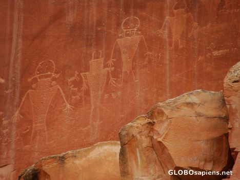 Postcard Petroglyphs in Capital Reef National Park