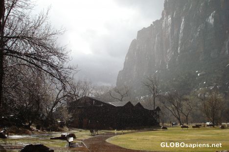 Postcard Rain in Zion
