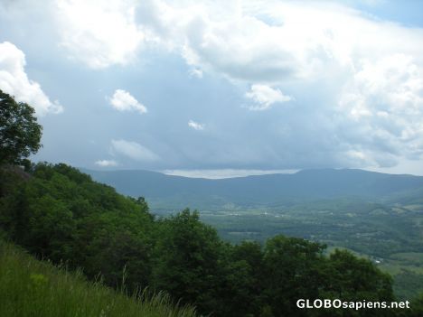 Postcard Clouds over the Mountains