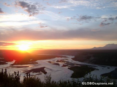 Postcard Sunset near Chitina