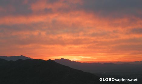 Postcard Amazing coloration at sundown