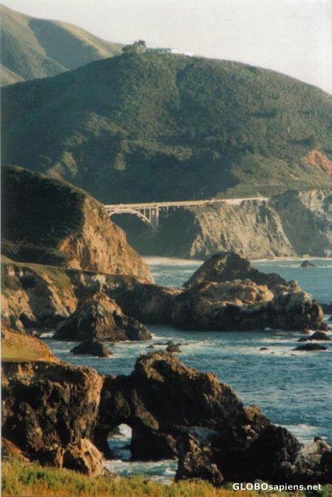 Postcard Bixby Bridge on Highway 1