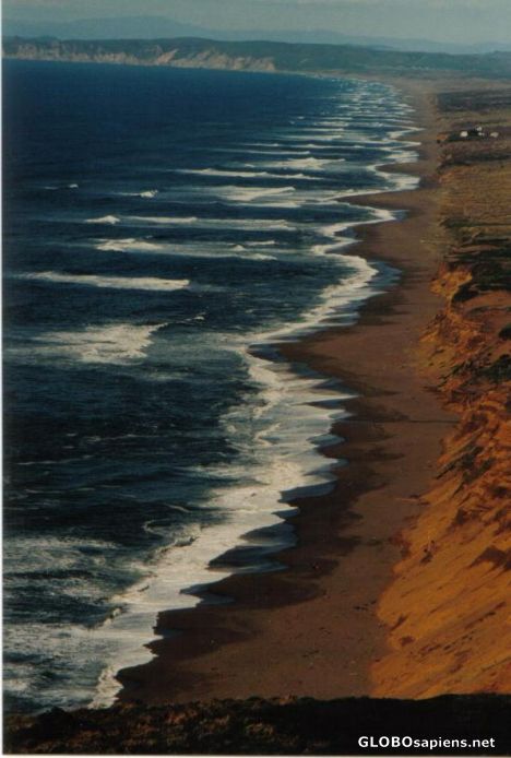 Postcard Surfs up near Point Reyes