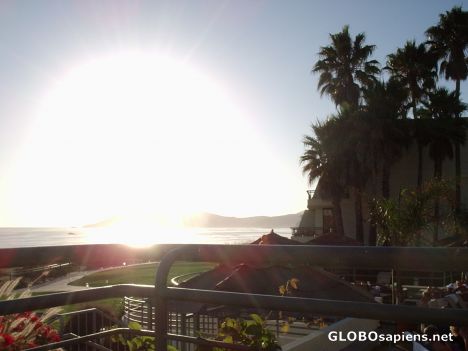Postcard Sun going down...
