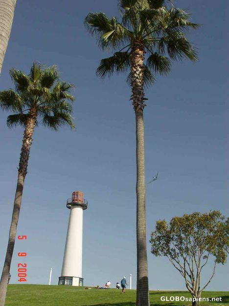 Postcard Light house near Pacific Aquarium.