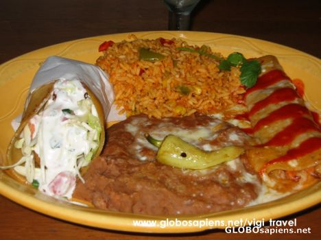 Postcard Maxican Beef Burrito