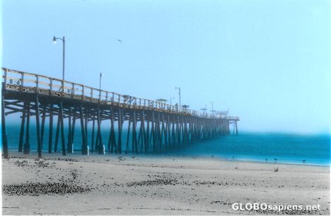 Postcard old pier