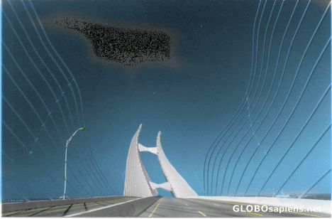 Postcard Damespoint bridge