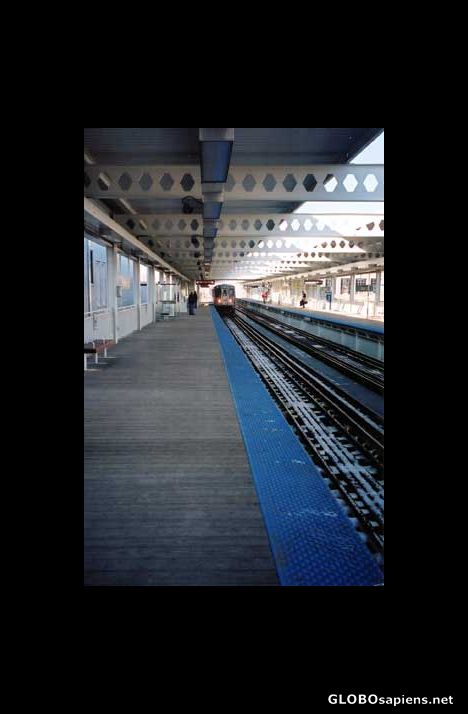 Postcard Waiting for the El