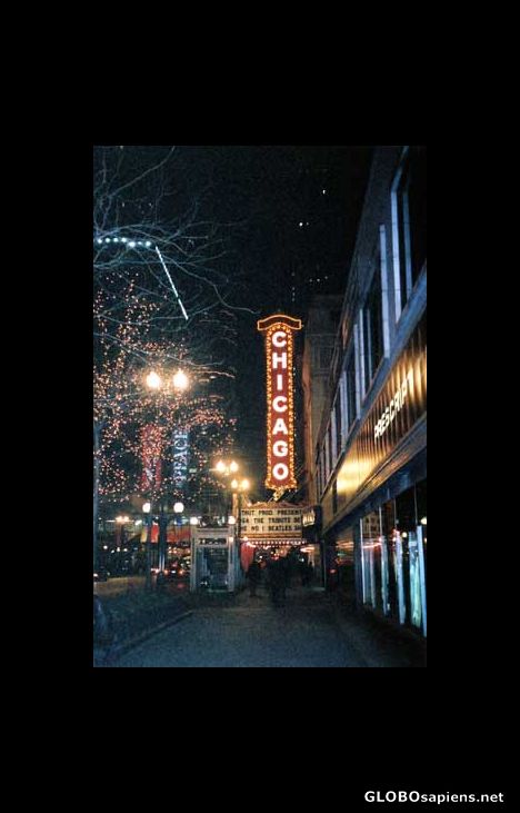 Postcard Frosty Night, Downtown