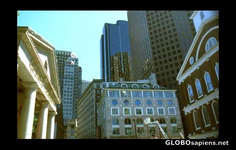 Postcard downtown boston