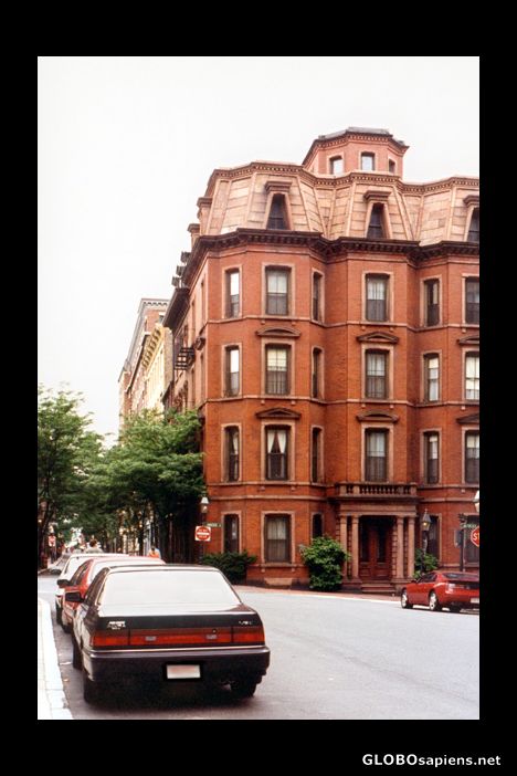 Postcard Boston Apartment Building