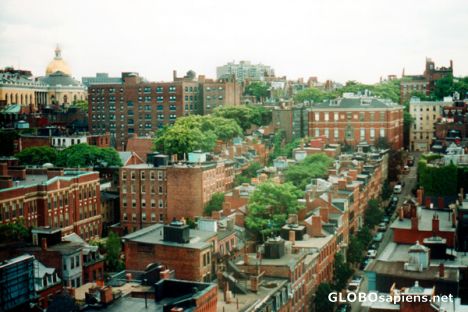 Postcard Boston Beacon Hill
