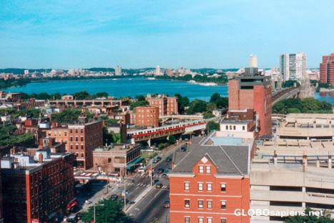 Postcard Boston Longfellow Bridge