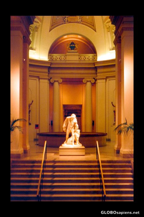 Postcard Boston Museum Of Fine Art Entrance