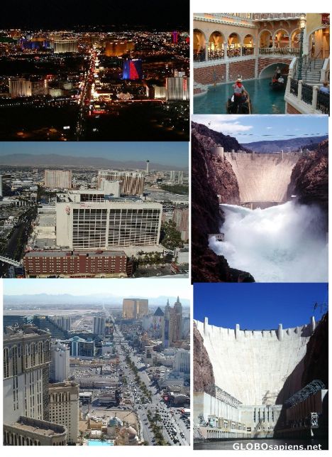 Postcard Views of Las Vegas, Nevada, USA