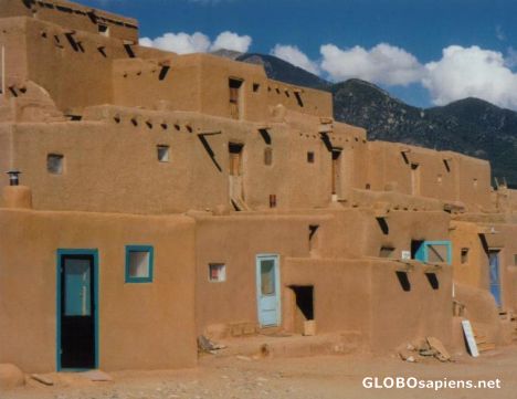Postcard Taos Pueblo