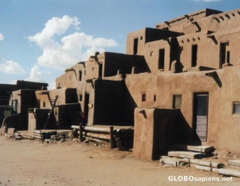 Postcard Taos Pueblo