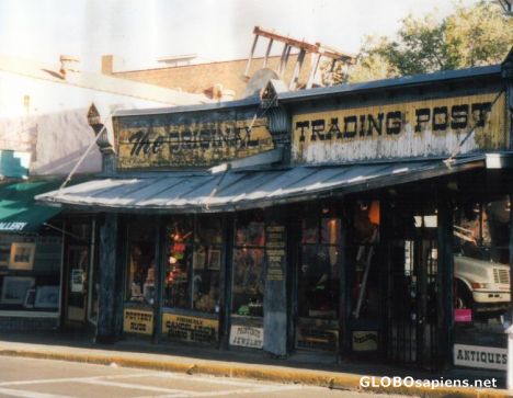 Postcard Original Trading Post in Santa Fe