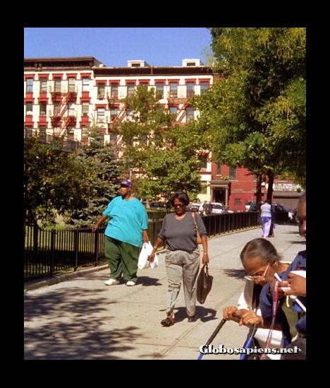 Postcard Walking around in Harlem
