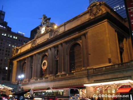Postcard Grand Central Station, dusk