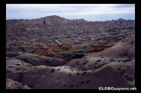 Postcard Badlands of South Dakota