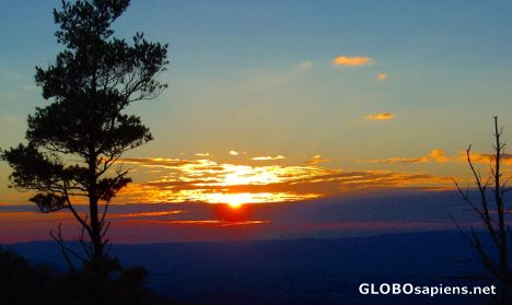 Postcard Sunset in Shendndoah National Park