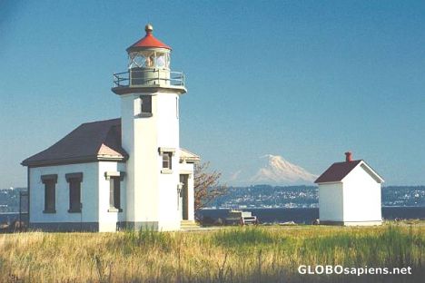 Postcard Vashon Island and Mt. Ranier