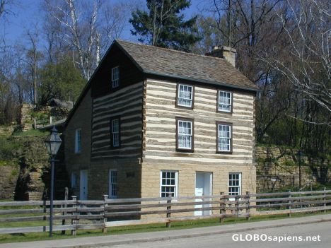 Postcard Old Cornish Settler's House - Mineral Point, WI US