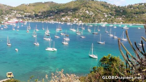 Postcard Above Bequia's Harbor