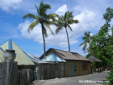 Postcard Natives houses