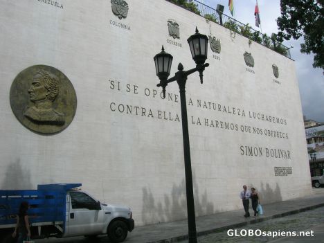 Postcard Simon Bolivar museum