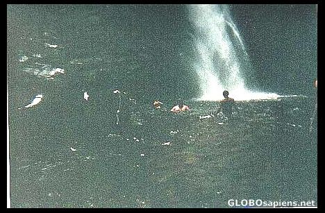 Postcard Kavak Cave Waterfall