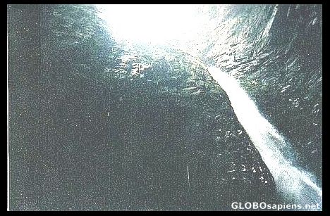 Postcard Kavak Cave Waterfall