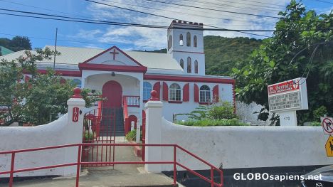 Postcard Historic St Georges church