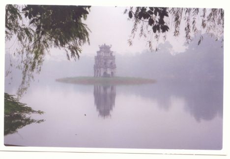 Postcard Sunrise in Hanoi